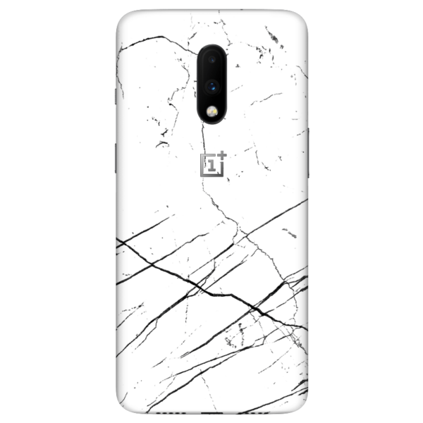 White Marble Black Strip