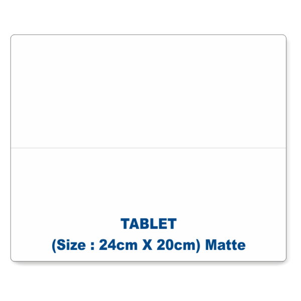 4 Layer Matte Protector Tablet (size 24cm x 20cm)
